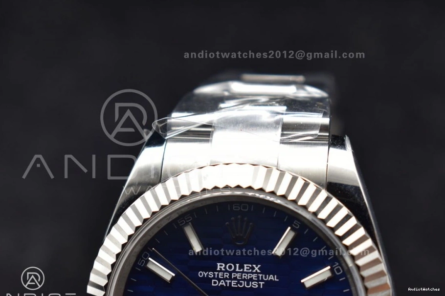 Oyster Textured 904L 41 Blue DateJust 637 TimelessDesign 126334 Clean On Steel 1:1 Best VR Dial Edition Bracelet 0323